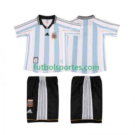 Camiseta Argentina Retro Niño Primera Equipación 1998